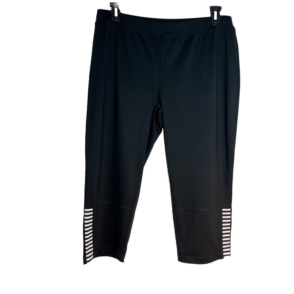 Chicos Nautical Zenergy Sport Crop Capri Pant Stretch Sz 2 / 12 / L
